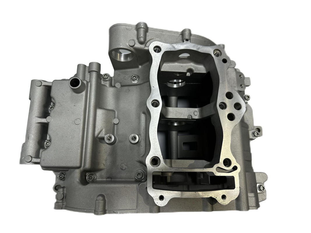 Partes de fundición a presión de aleación de aluminio Motor de motocicletas Crankcase doble cilindro
