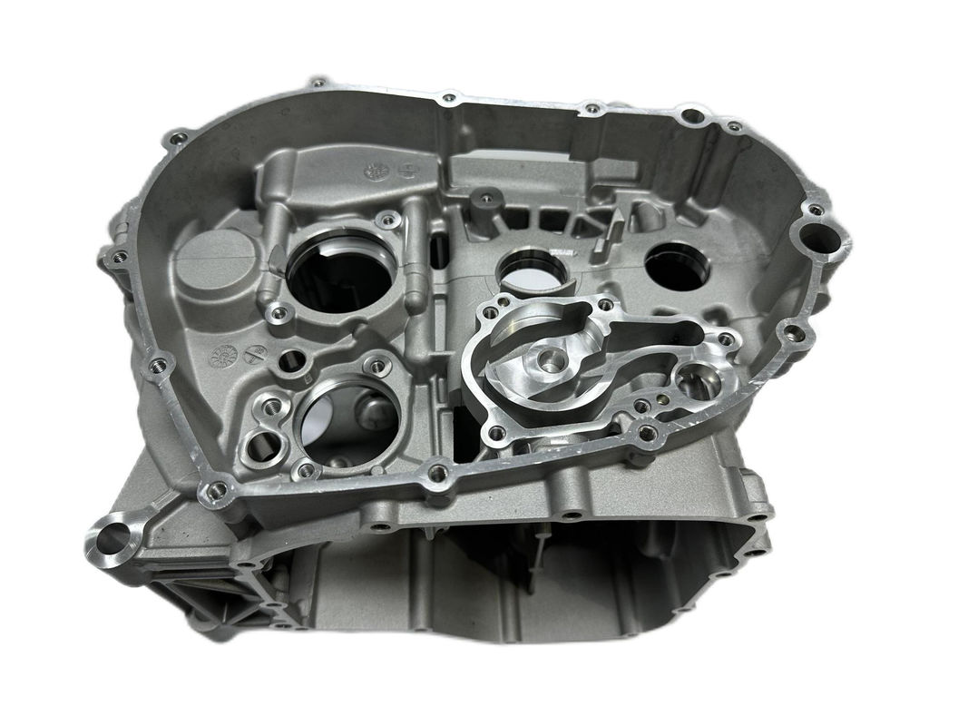 Partes de fundición a presión de aleación de aluminio Motor de motocicletas Crankcase doble cilindro